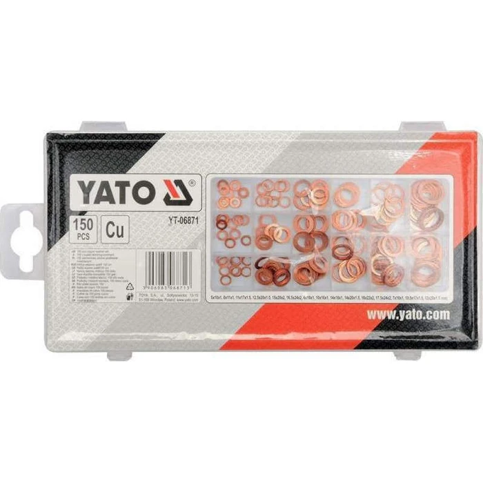 Yato Copper Washer Set 150 pcs in Case YT-06871