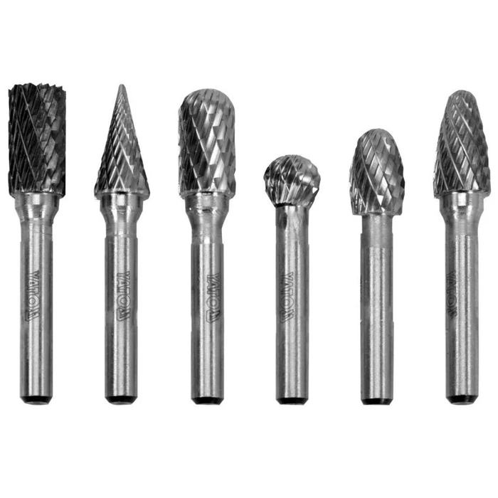 Yato Carbide Router Bit Set for Metal / Wood / Plastic 45mm x 10mm, 6 pcs