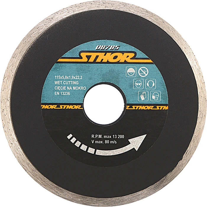 Sthor Diamond Cutting Disc for Construction Materials 125 mm (08786)