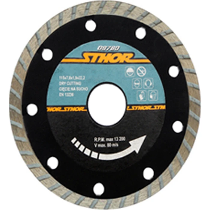 Sthor Διαμαντοδίσκος Turbo 125mm (08791) – Δίσκος κοπής δομικών υλικών