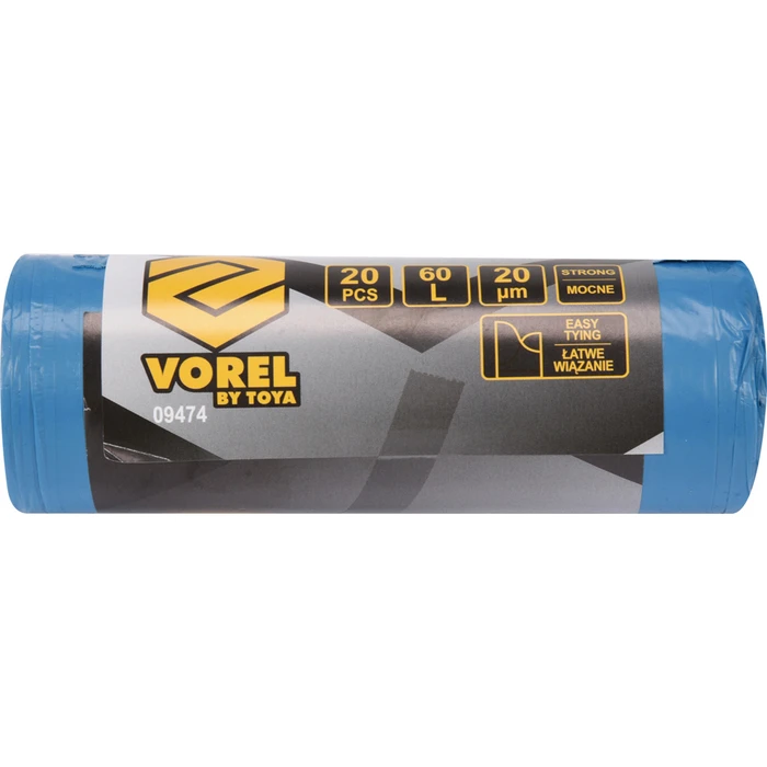 Vorel Garbage Bags 120L 09465 10pcs Blue