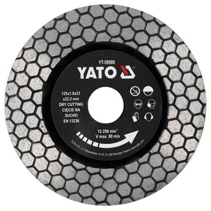 Yato YT-59980 Diamond Cutting Disc for Granite 125 mm