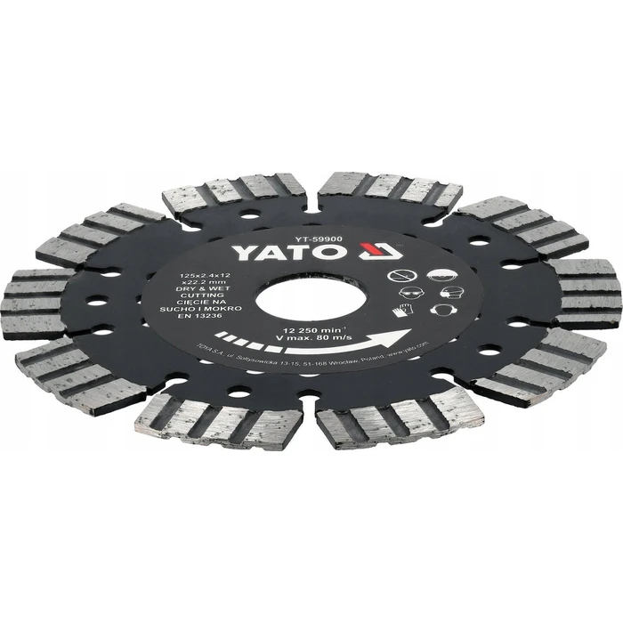 Yato Δίσκος κοπής οπλισμένου σκυροδέματος 125mm YT-59900
