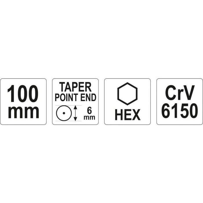 Yato Punch 6 x 100 mm YT-47150