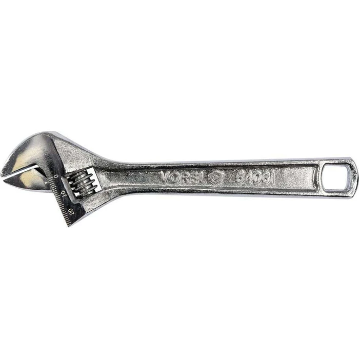 Vorel Adjustable Wrench 300 mm, Jaw Opening up to 35 mm, Model 54063