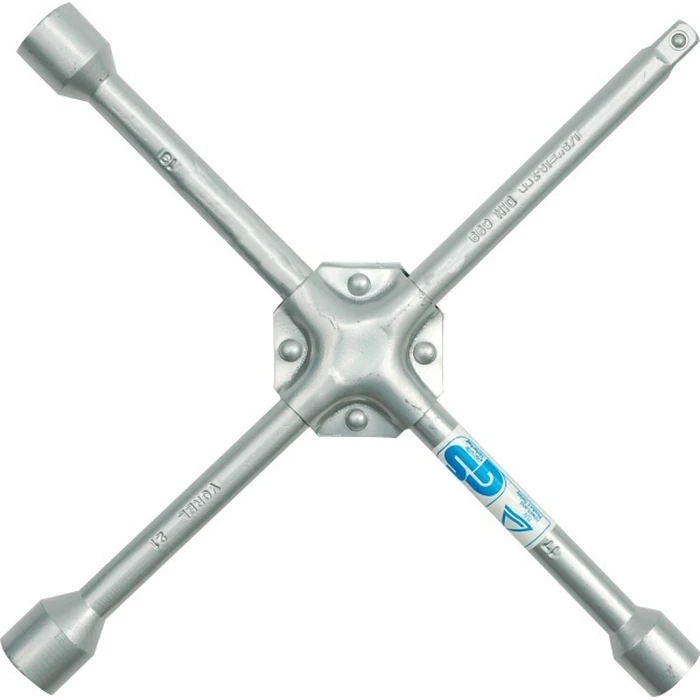 Vorel Cross Wheel Lug Wrench for Car Wheels 17/19/21 mm (1/2") Model 57020