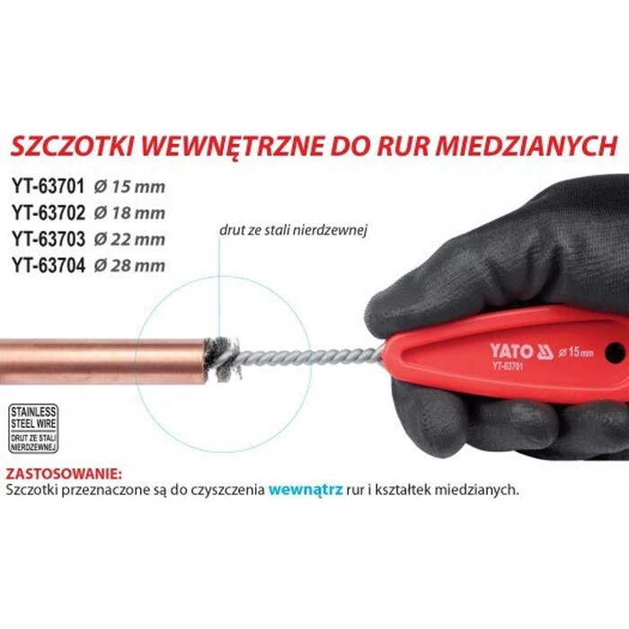 Yato Car Cleaning Brush 15 mm YT-63701
