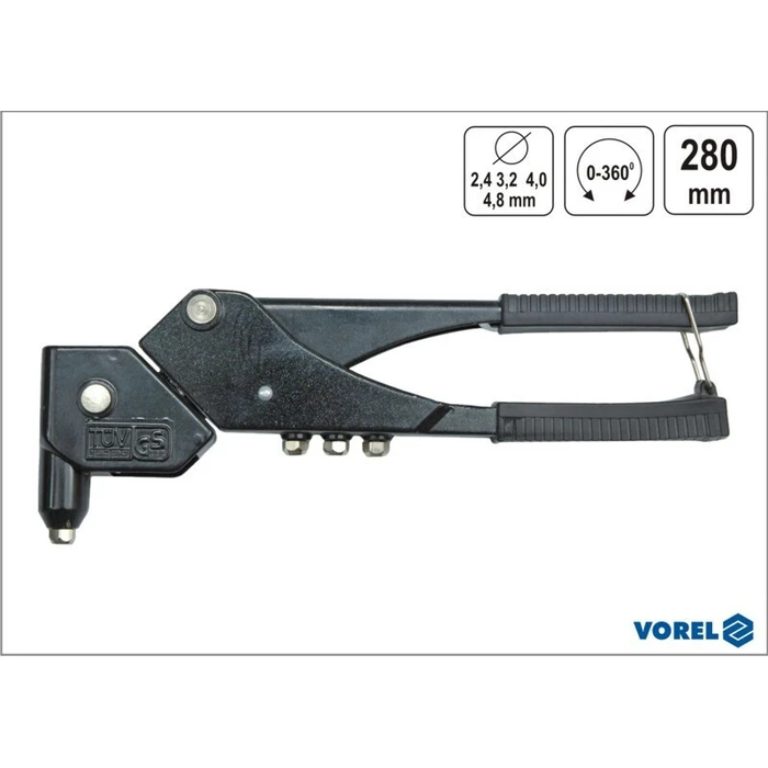 Vorel 70100 Rivet Gun Pistol Type 280mm