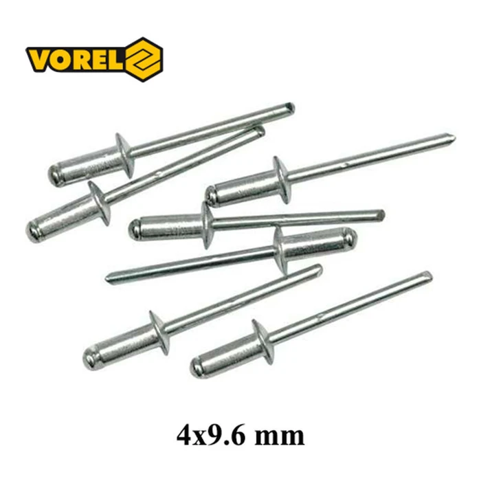 Vorel Πριτσίνια Αλουμινίου M4x9.6mm 70410 50τμχ