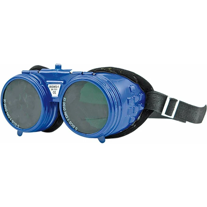 Vorel Electronic Welding Mask / Goggles with 50x50mm Viewing Field, Blue, Model 74410