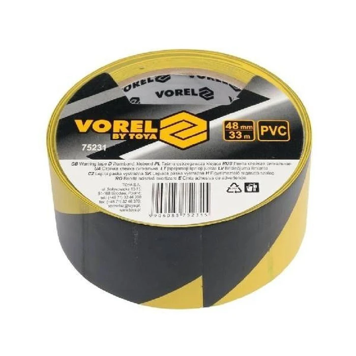 Vorel Yellow Adhesive Marking Tape 33 m (75231)