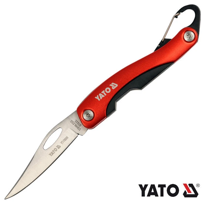 Yato Red Folding Pocket Knife YT-76050