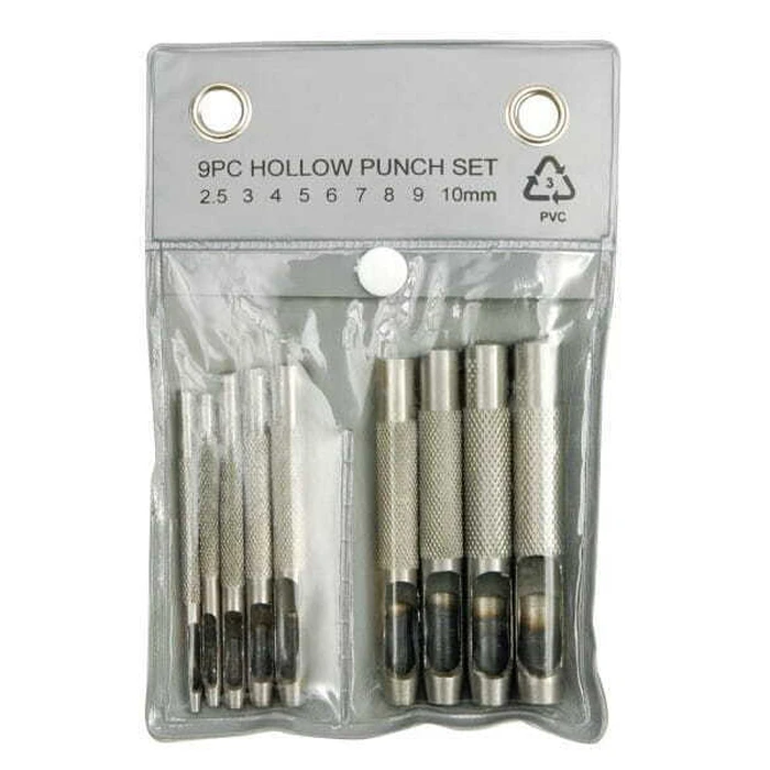 Vorel 76705 Leather punch set 2.5-10mm, 9 pcs