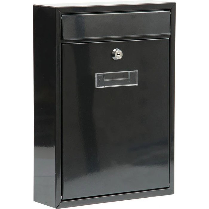 Vorel Outdoor Mailbox Stainless Steel (Inox) Black 36x26x8 cm - Model 78555