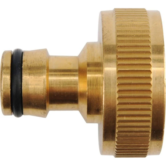 Flo Brass Hose Connector — 1/2 to 3/4 inch Internal Thread (Yato, SKU: 89108)