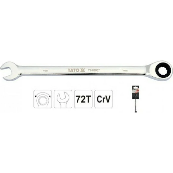 Yato 12 mm Ratcheting Combination Wrench YT-0193