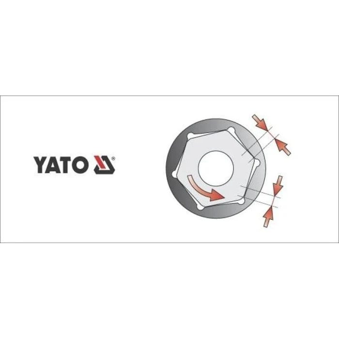Yato 1/2" Drive 6-Point Socket 18mm YT-1211