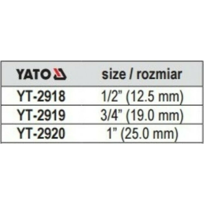 Yato 1/2 inch Screwdriver Bit Holder / Adapter YT-2918