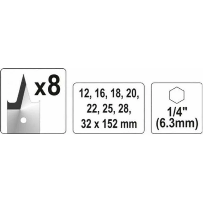 Yato Forstner (wing) Drill Bit Hex Shank for Wood 20 mm YT-3244