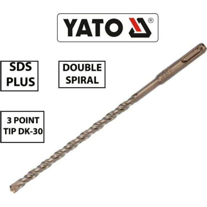 Yato Diamond Drill Bit with SDS Plus Shank for Building Materials, Glass and Tiles 6x160 mm YT-4163