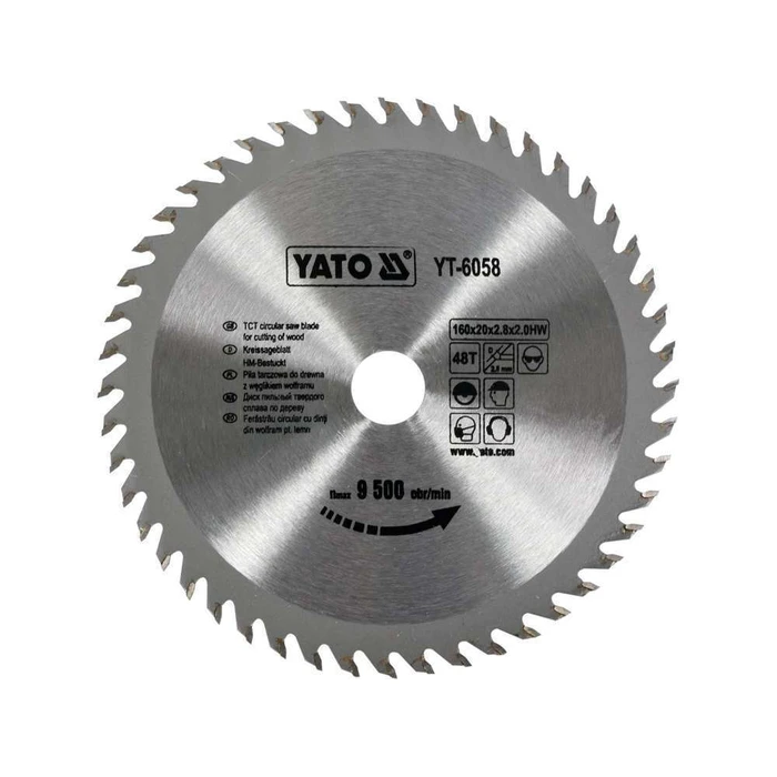 Vidia Cutting Disc 160 x 48T x 20 mm - Yato YT-6058