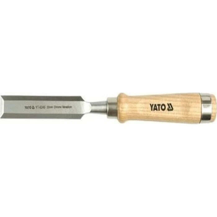 Yato YT-6247 Σκαρπέλο Cr-V με Λοξή Λάμα Φάρδους 18mm & Ξύλινη Λαβή