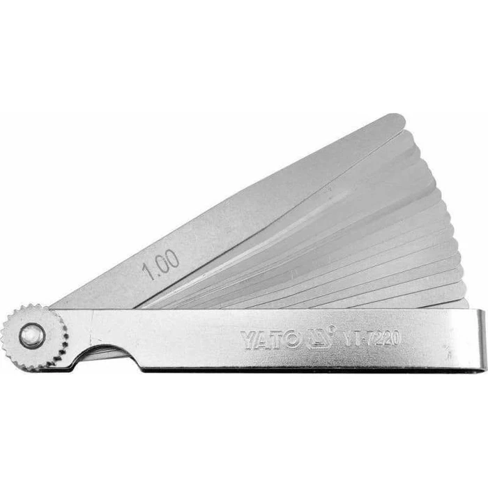 Yato Valve Feeler Gauge 17 Blades 200mm YT-7221