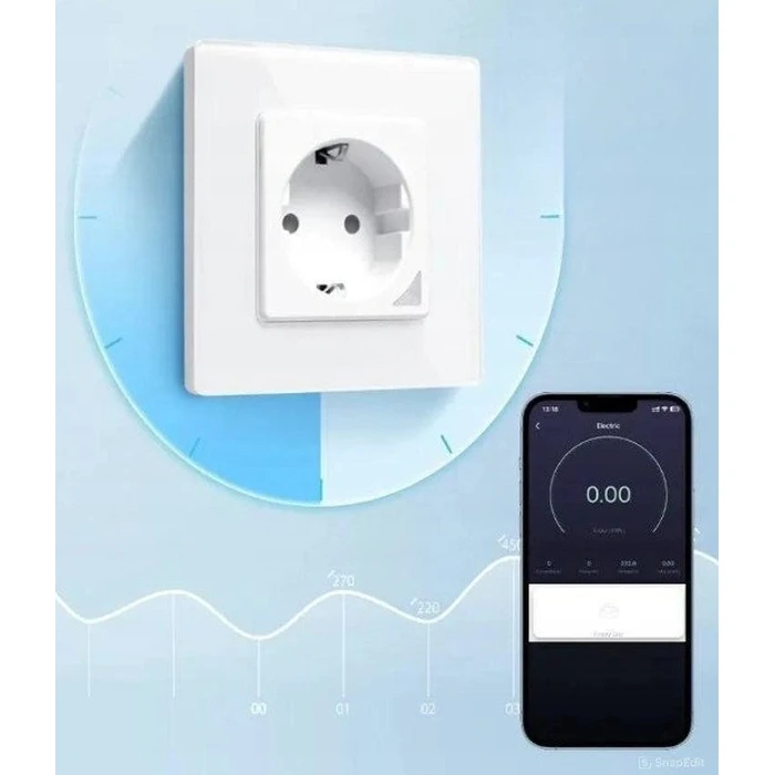 Extralink Μονή Χωνευτή Πρίζα Ρεύματος Λευκή (Smart Life)