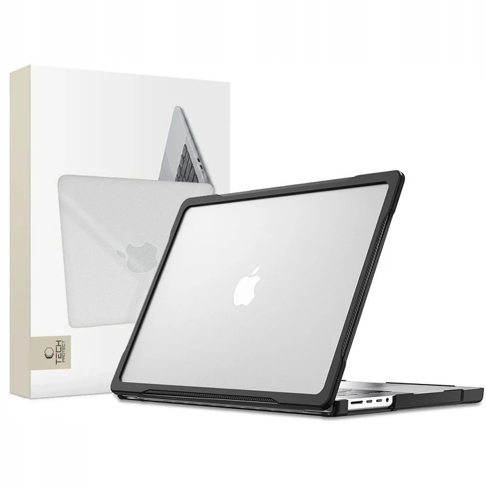 Tech‑Protect Velar Case for MacBook Pro 14 (M1–M5 Pro / M5 Pro Max) Black Matte Clear