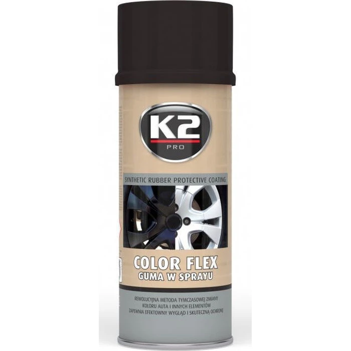 K2 Σπρέι Προστατευτικού Φιλμ Flex με Γυαλιστερό Εφέ Μαύρο 400ml L343CP
