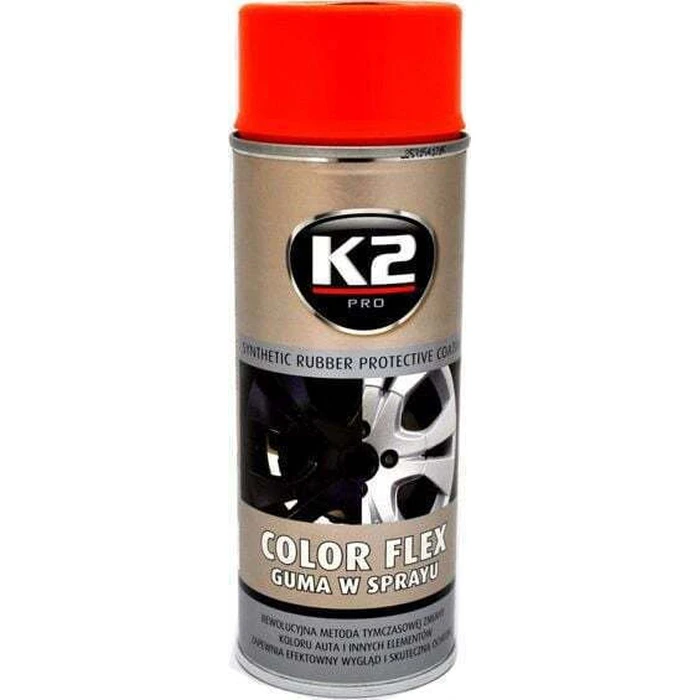 K2 Color Flex Σπρέι Καθαρισμού / Προστασίας για Ζάντες Αυτοκινήτου με Άρωμα Πορτοκάλι 400ml L343PO