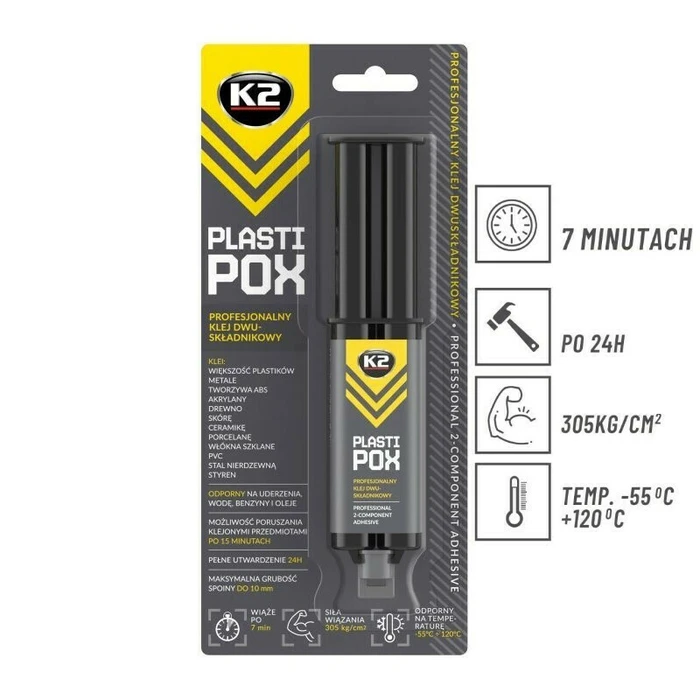 K2 Plastipox Two-Component Epoxy Metal Adhesive 25 g