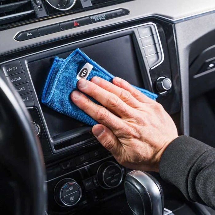 K2 Microfiber Cleaning Cloths for Car Blue 15x15 cm 5 pcs