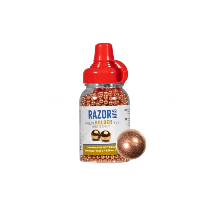RazorGun Golden BBs 1500 pcs 4.5 mm
