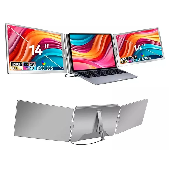 Extralink Smart Life S688 14" Full HD IPS Dual-screen Portable Monitor (for 12"–17.3" laptops)