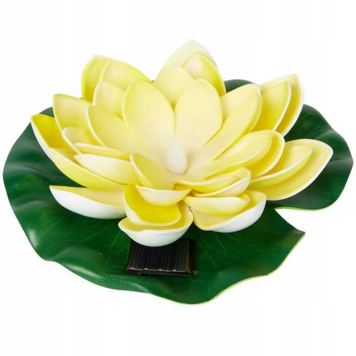 Volteno Set of 12 Solar Water Lily LED Lights — Warm White 3000K — 5.5 x 16.5 x 16.5 cm (SKU VO2585)