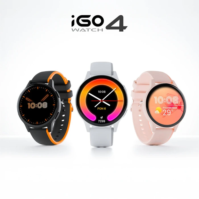 Forever iGo Watch 4! JW-600 46mm με Παλμογράφο (Λευκό)