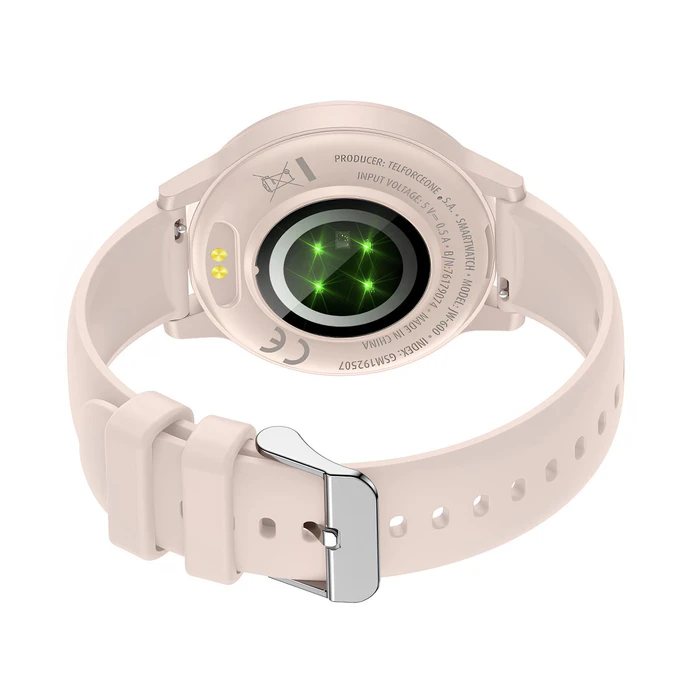 Forever iGo Watch 4! JW-600 46mm με Παλμογράφο (Ροζ)
