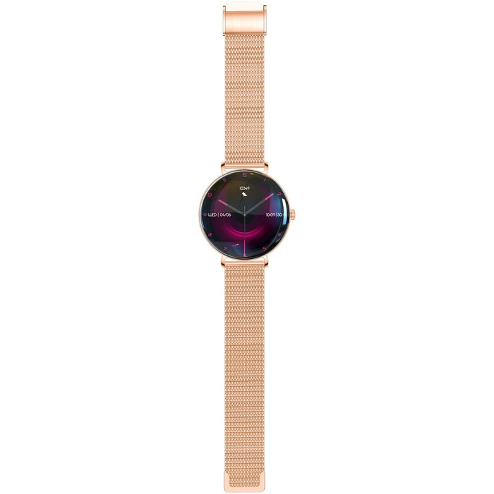 Forever SB-370 46mm Smartwatch με Παλμογράφο (Rose Gold - Spotted Band)