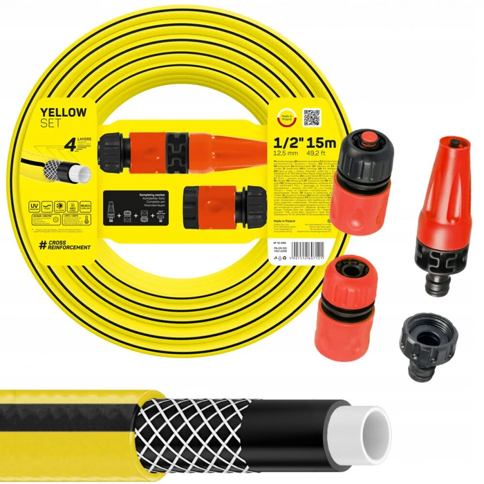Cellfast Watering Hose Set 1/2" 15 m