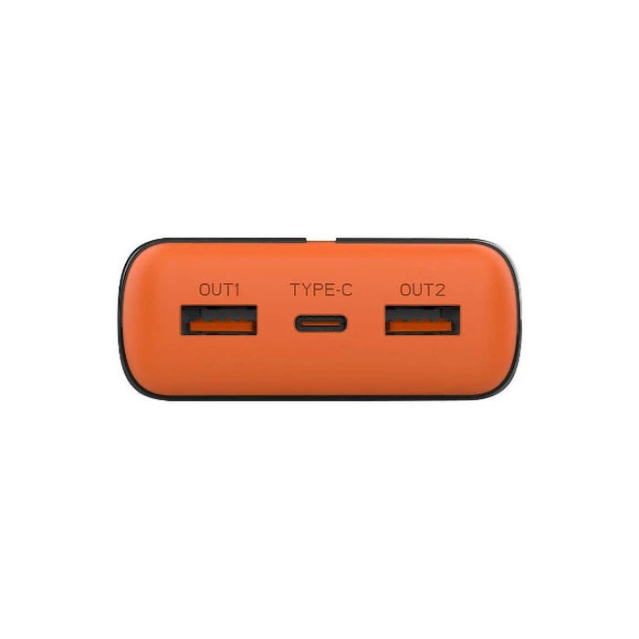 Powerbank Tracer EnerGen 20000mAh 22.5W με 2x USB-A & USB-C PD/QC3.0 Μαύρο/Πορτοκαλί