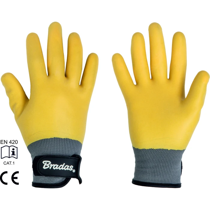 Bradas Γάντια Εργασίας Κίτρινα Latex RWD10 No10