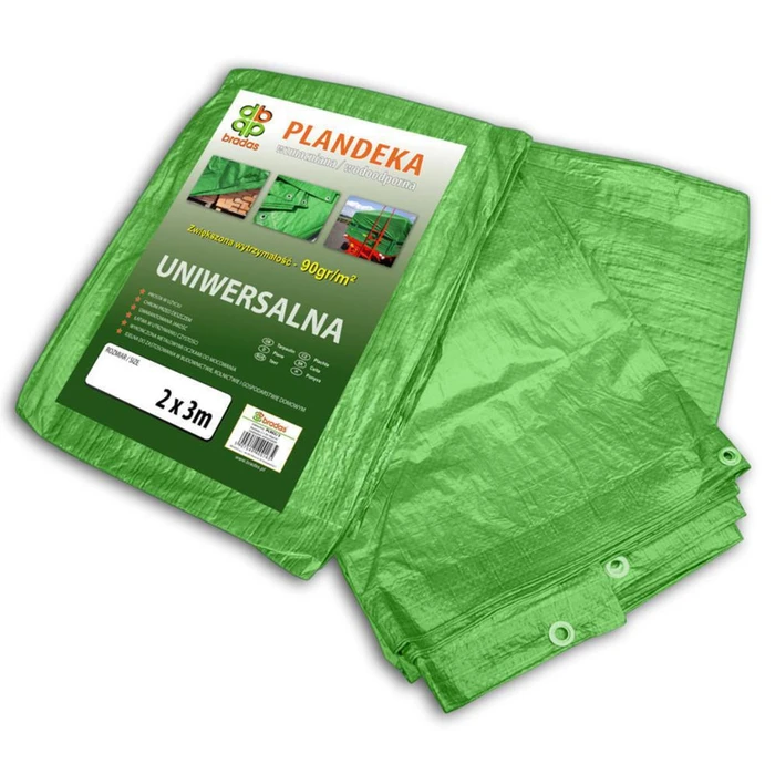 Bradas Waterproof Tarp 90 g/m² 8x5 m Lightweight Green PL9058