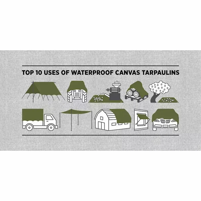 Bradas Waterproof Tarpaulin 120 g/m² 3x5 m Light Type Silver PL1203/5