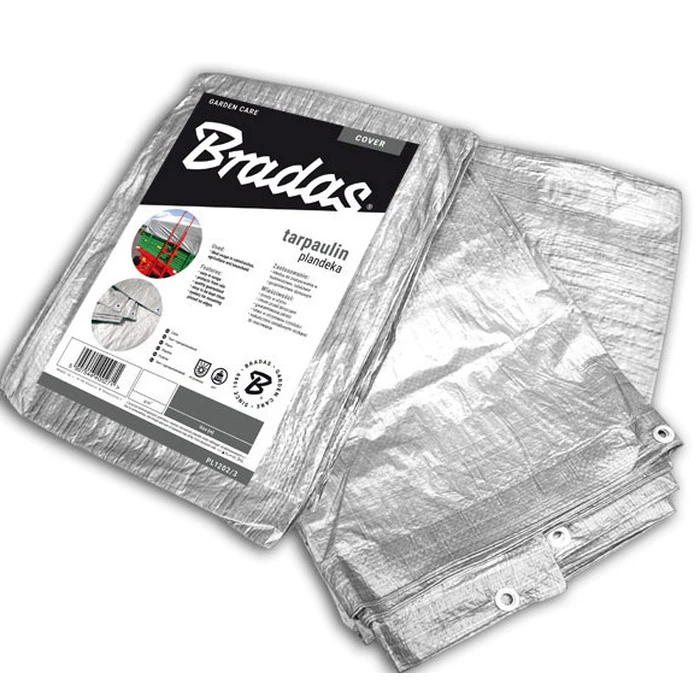 Bradas Waterproof Tarpaulin 120 g/m² 3x4 m Silver PL1203/4