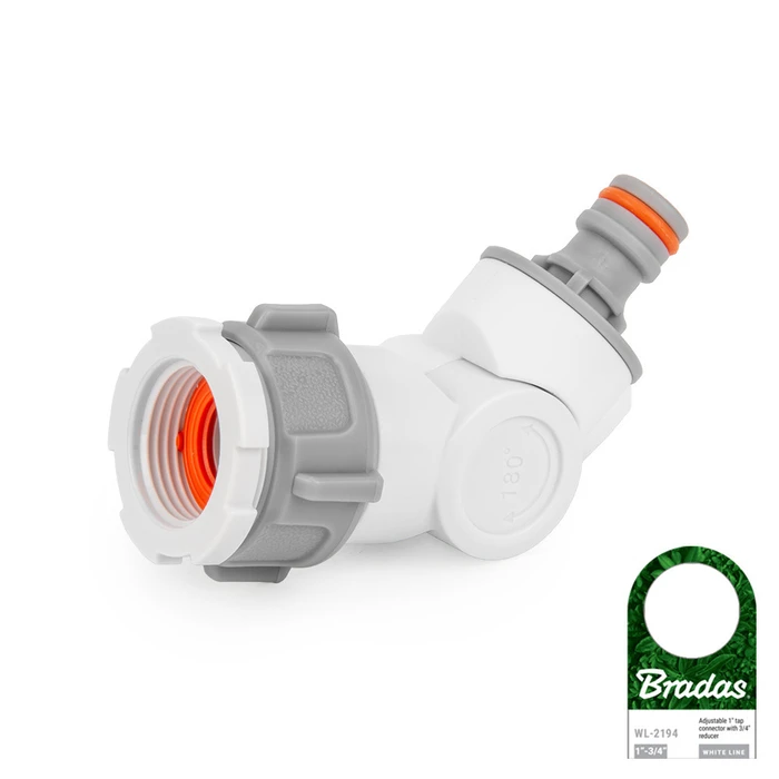 Bradas WL-2194 Ρακόρ Βρύσης 25.4x19mm Λευκό