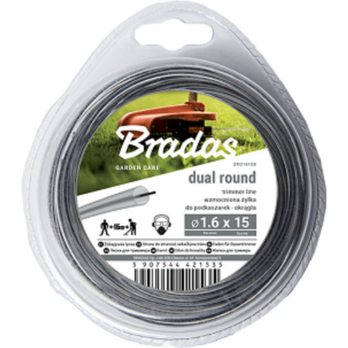 Bradas ZRO2015B Round Trimmer Line, 15 m x 2.0 mm