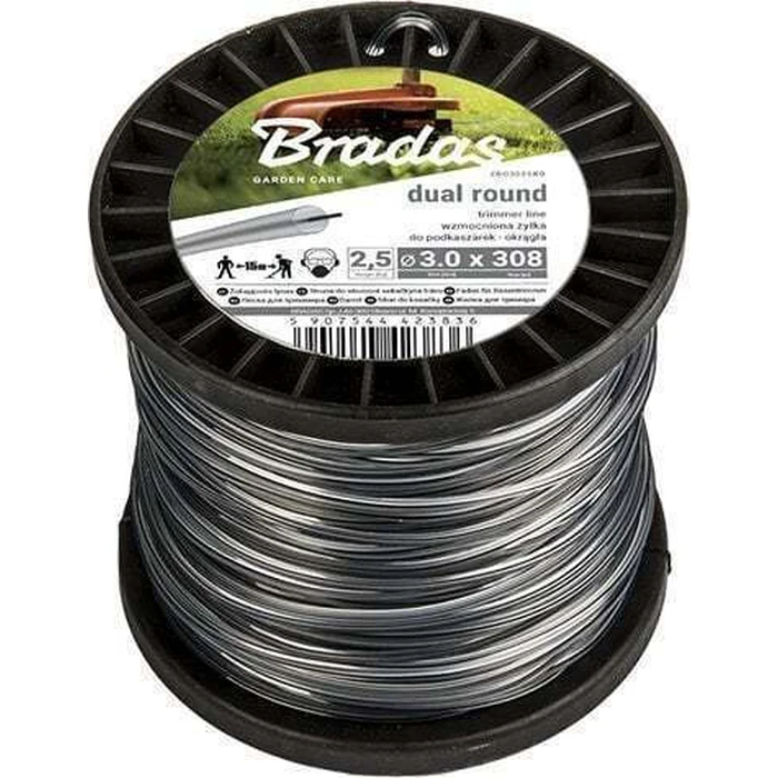 Bradas ZRO20100S Round Trimmer Line 100 m, 2.0 mm