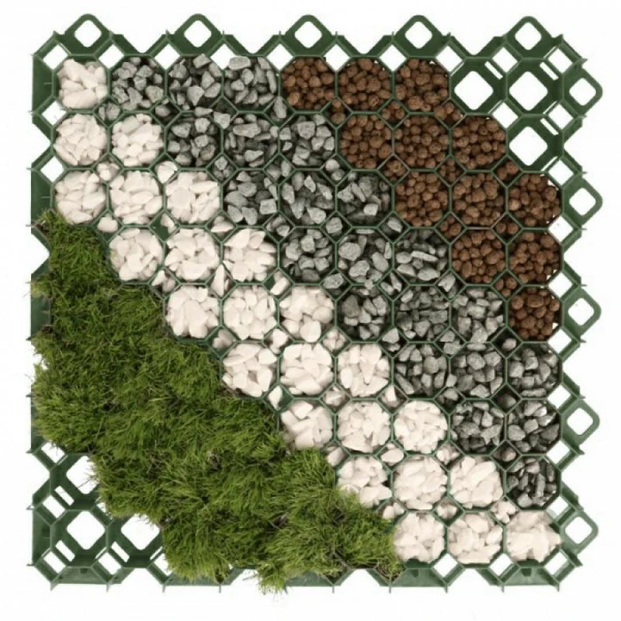 Bradas Πλέγμα / Υλικό για Δάπεδο Κήπου 60x60 εκ. (KRMG40GY)