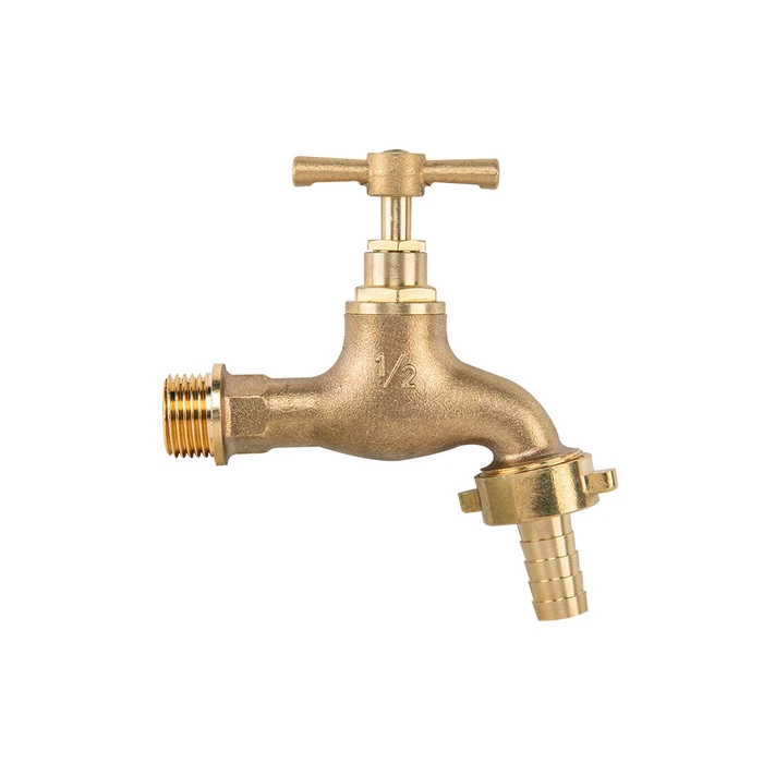 Brass faucet valve GZ 1/2" x GZ 3/4" for 13mm hose - Bradas